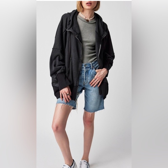 Free People Tops - Free people We The Free Camden Hoodie. Washed black